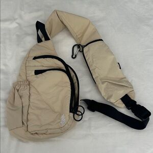 Fp movement Beige Sling Backpack with Black Accents